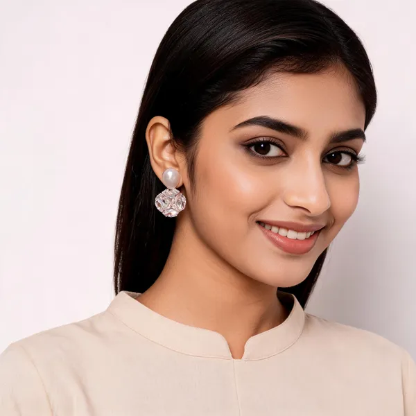 White_Crystal_Pearl_Drop_Stud_Earrings_For_Women