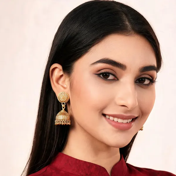 Gold_Brass_Traditional_Jhumka_Chain_Drop_Earrings_For_Women
