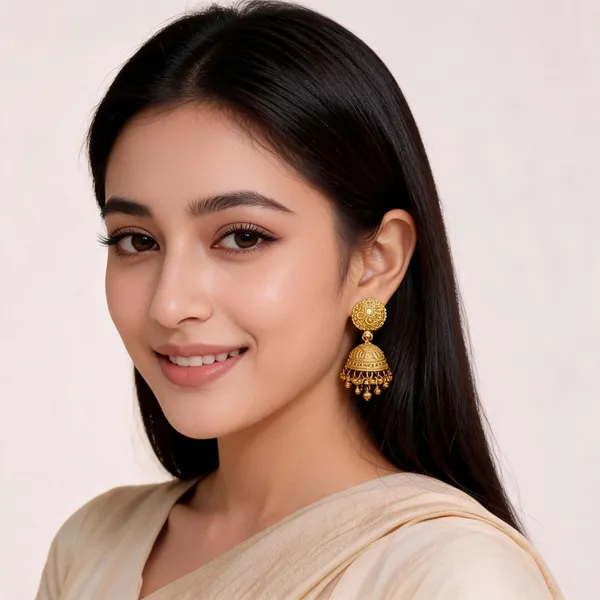 Gold_Tone_Floral_Jhumka_Earrings_Set_For_Women
