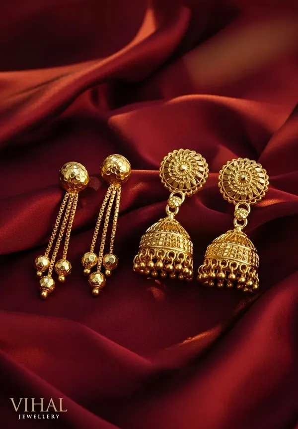 Gold_Brass_Traditional_Jhumka_Chain_Drop_Earrings_For_Women