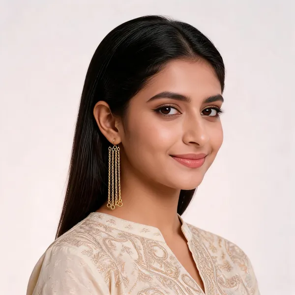 Gold_Brass_Assorted_Link_Chain_Earrings_Set_For_Women