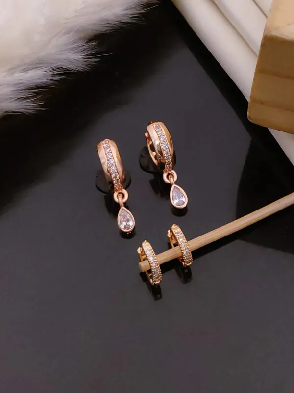 Rose_Gold_Brass_Stone_Hoop_Drop_Earrings_Set_For_Women