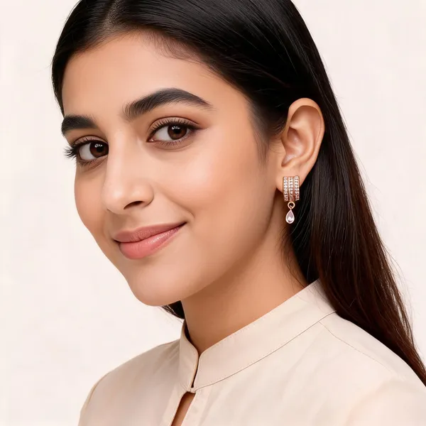 Gold_Brass_Crystal_Drop_Hoop_Earrings_Set_For_Women