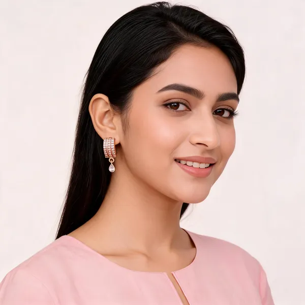 Gold_Brass_Crystal_Drop_Hoop_Earrings_Set_For_Women