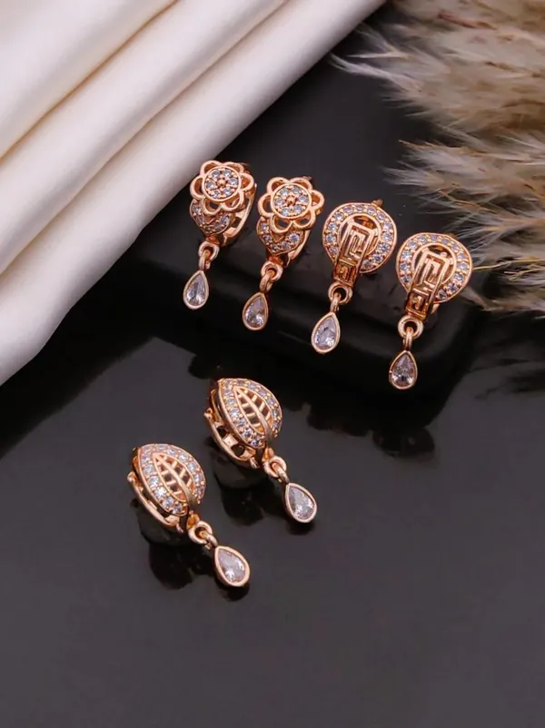 Rose_Gold_Brass_Crystal_Floral_Teardrop_Drop_Earrings_For_Women