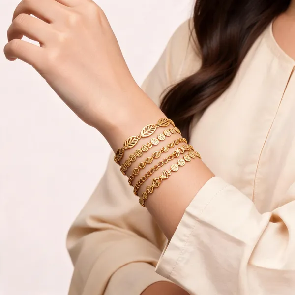 Gold_Brass_Alloy_Traditional_Floral_Bracelet_Set_For_Women