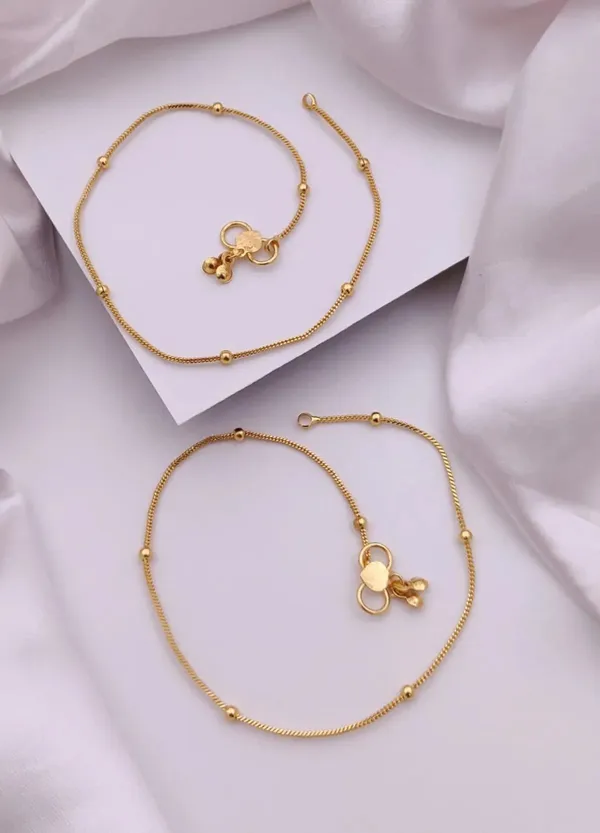 Gold_Tone_Beaded_Charm_Chain_Anklet_Pair_For_Women