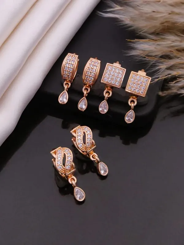 Gold_Brass_Crystal_Studded_Geometric_Drop_Earrings_For_Women