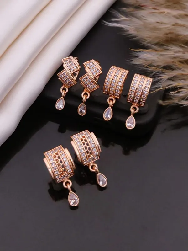 Rose_Gold_Brass_Stone_Studded_Hoop_Drop_Earrings_For_Women