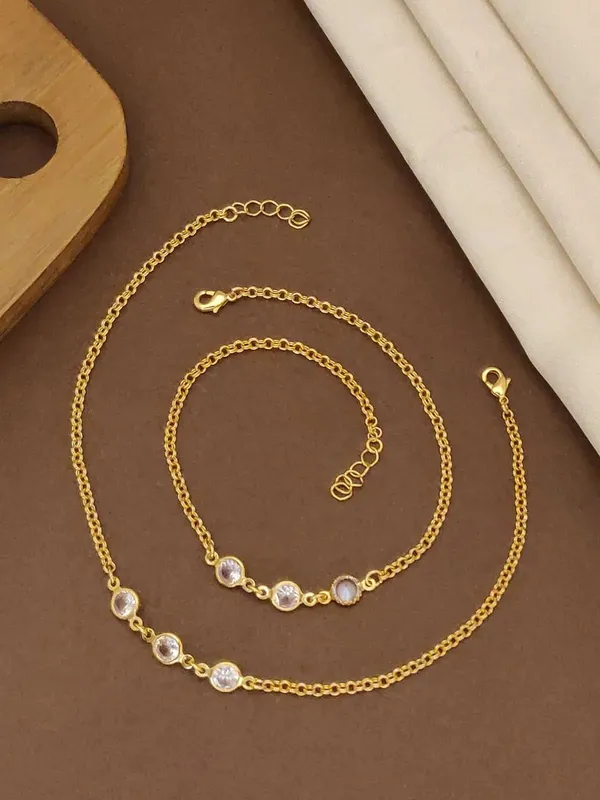 Gold_Tone_Stone_Studded_Necklace_And_Bracelet_Set_For_Women