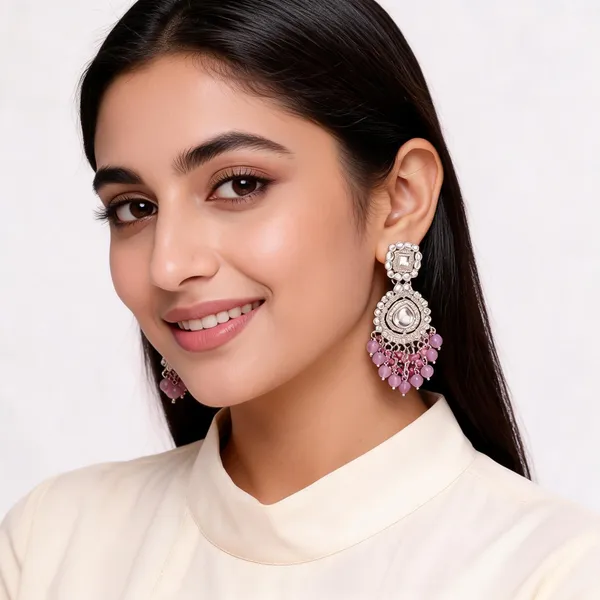 Silver_Brass_Ornate_Statement_Drop_Earrings_For_Women
