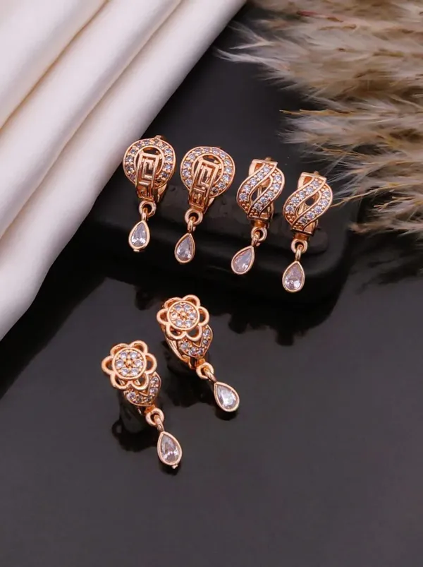 Rose_Gold_Brass_Crystal_Teardrop_Drop_Earrings_For_Women