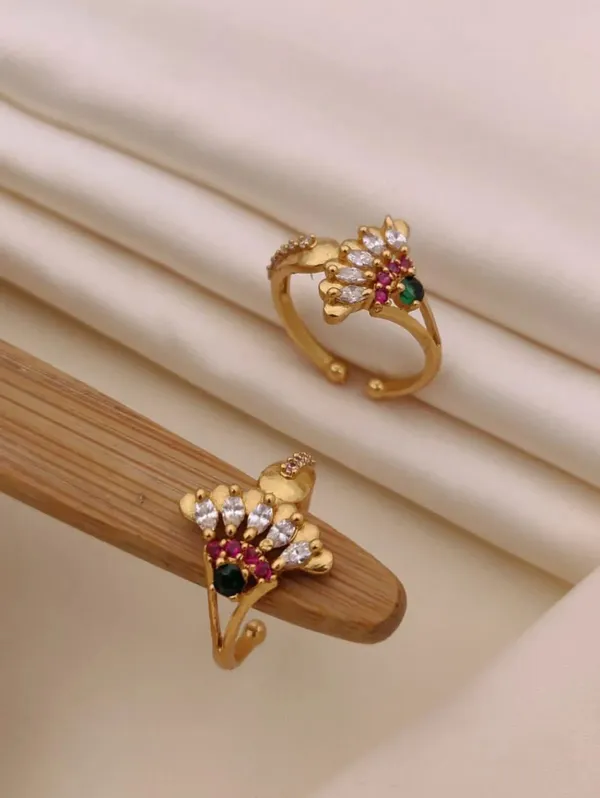 Gold_Brass_Floral_Adjustable_Ring_For_Women