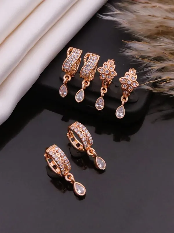 Rose_Gold_Brass_Crystal_Floral_Drop_Earrings_Set_For_Women