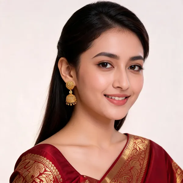 Gold_Brass_Alloy_Traditional_Jhumka_Earrings_Set_For_Women