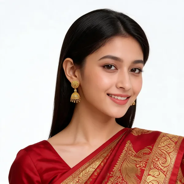 Gold_Brass_Alloy_Traditional_Jhumka_Earrings_Set_For_Women