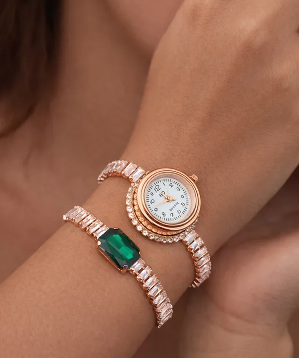 Luxury_Designer_Round_Dial_Analog_Wrist_Watch_with_Sparkling_Baguette_Stones_and_Accent_Gem_for_Girls_and_Women