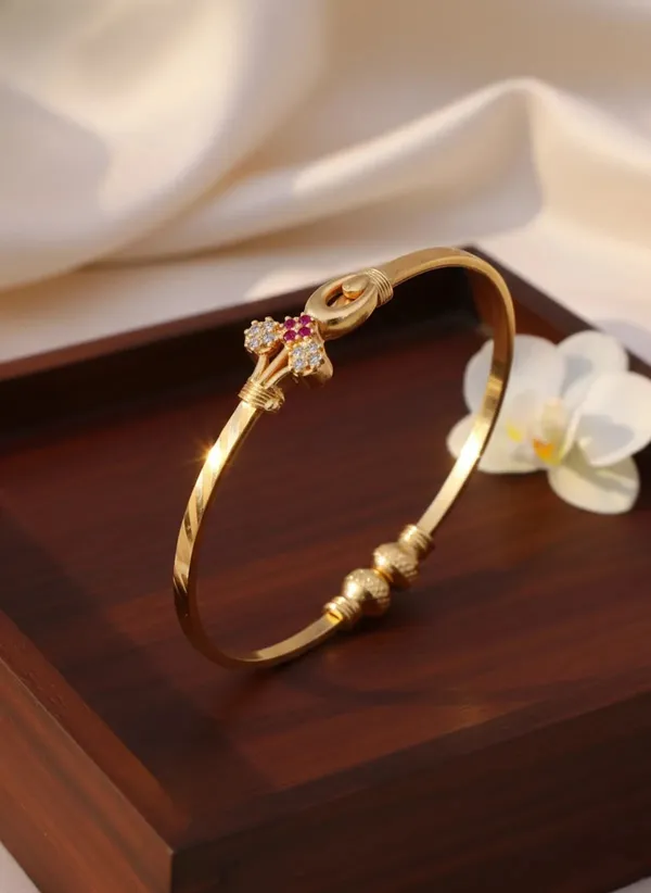 Gold_Brass_Floral_Stone_Studded_Open_Bangle_For_Women