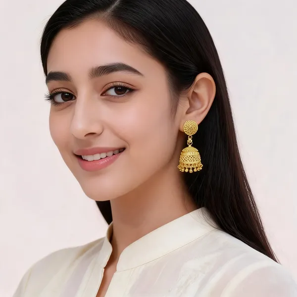 Gold_Brass_Traditional_Jhumka_Drop_Earrings_Set_For_Women