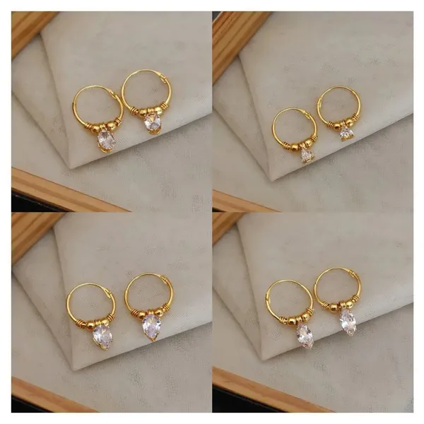 Gold_Brass_Crystal_Dangling_Hoop_Earrings_For_Women