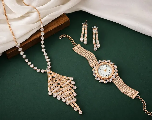 Royal_Radiance_Diamond_Necklace,_Earrings_&_Watch_Set