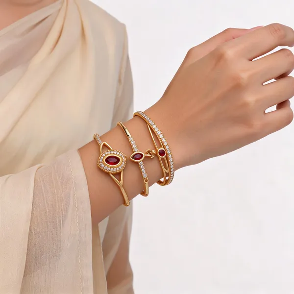 Gold_Brass_Gold_Plated_Red_Stone_Studded_Bangle_Set_For_Women