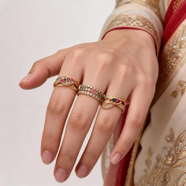 Gold_Brass_Stone_Studded_Ring_Set_For_Women