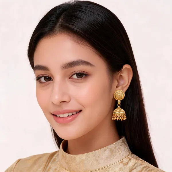 Gold_Brass_Traditional_Jhumka_Earrings_For_Women