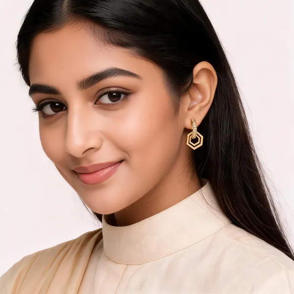 Gold_Brass_Alloy_Geometric_Drop_Earrings_For_Women