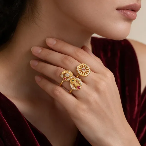 Gold_Brass_Peacock_Floral_Stone_Embellished_Ring_For_Women