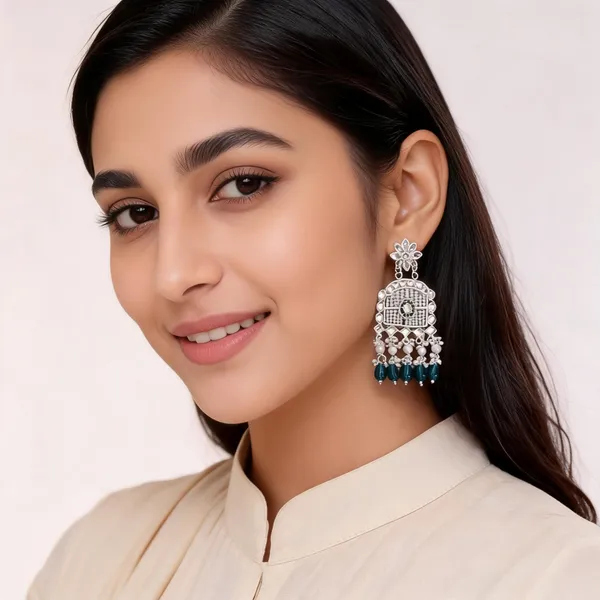 Silver_Tone_Beaded_Chandbali_Drop_Earrings_For_Women