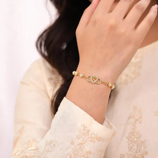 Gold_Brass_Gold_Plated_Pearl_Heart_Link_Bracelet_For_Women
