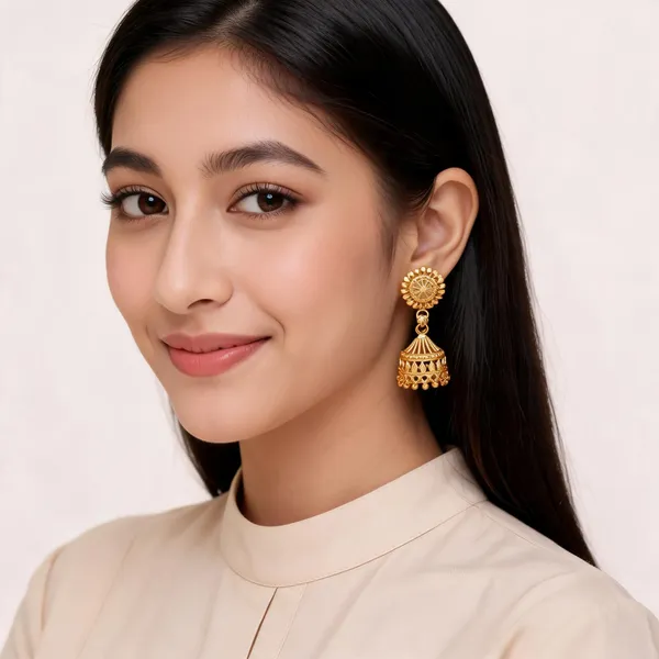 Gold_Brass_Traditional_Jhumka_Dangler_Earrings_Set_For_Women