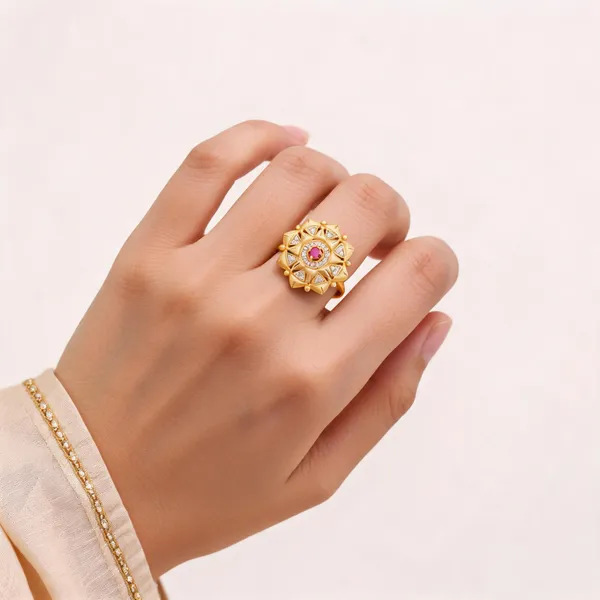 Gold_Brass_Alloy_Floral_Statement_Ring_For_Women