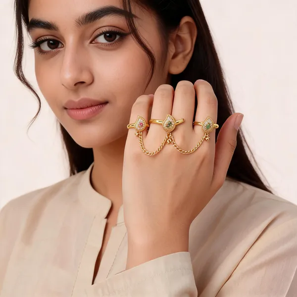 Gold_Tone_Stone_Embellished_Finger_Ring_Chain_Set_For_Women