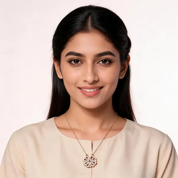 Gold_Brass_Clover_Pendant_Necklace_For_Women