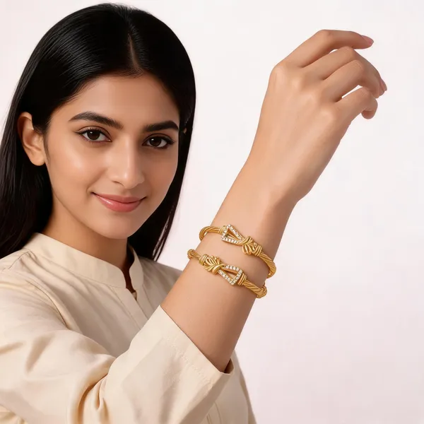 Gold_Brass_Alloy_Bow_Stone_Embellished_Bangles_For_Women