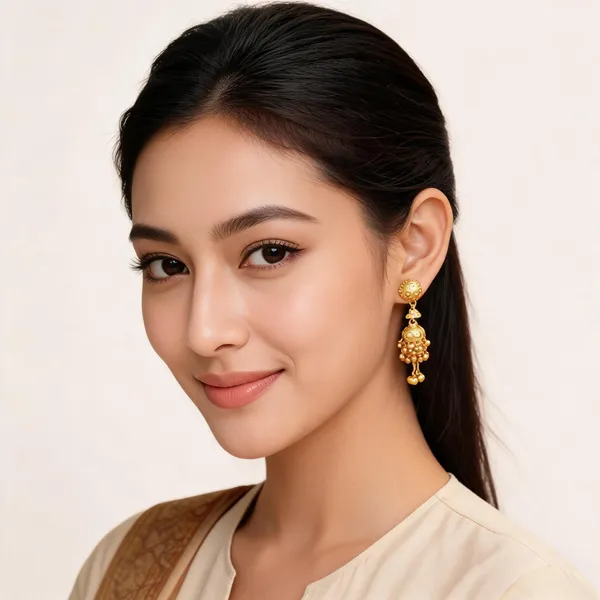 Gold_Brass_Alloy_Traditional_Jhumka_Earrings_Set_For_Women
