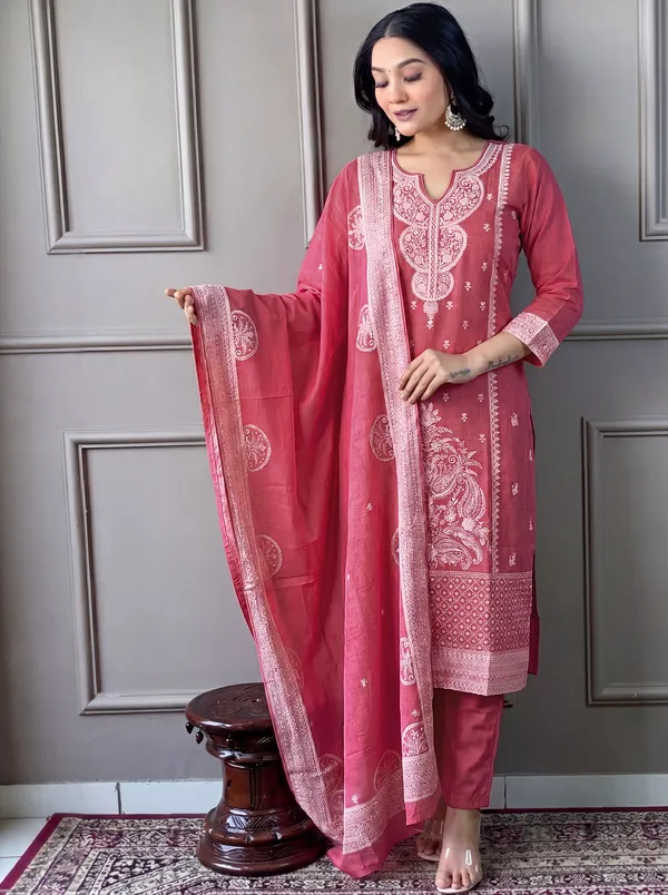 Pink_Cotton_Straight_Embroidered_Kurta_Set_For_Women
