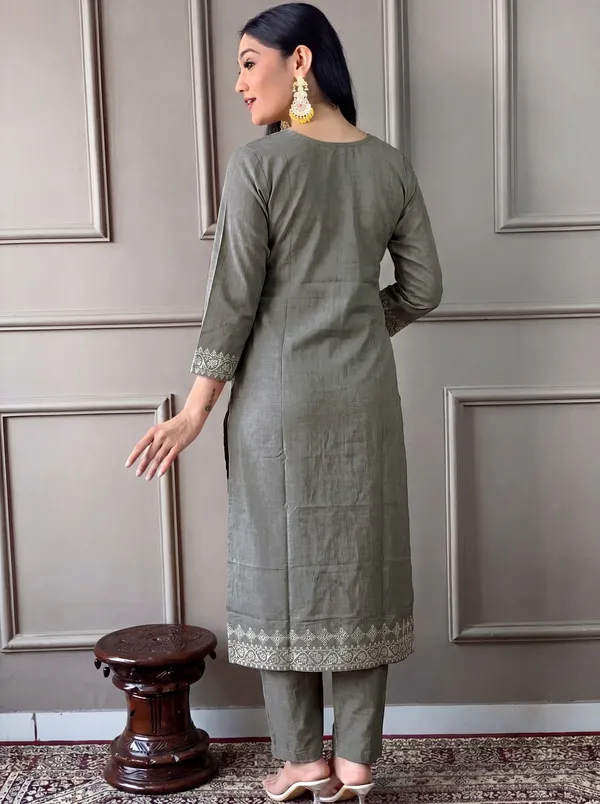 Grey_Cotton_Straight_Embroidered_Kurta_Set_For_Women