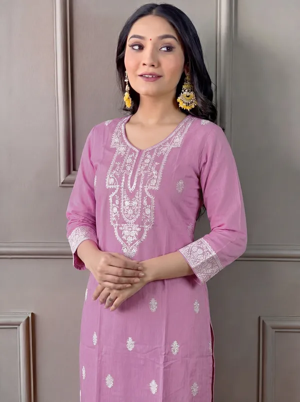 Purple_Cotton_Straight_Embroidered_Kurta_Set_For_Women