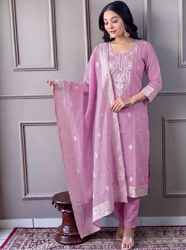 Purple_Cotton_Straight_Embroidered_Kurta_Set_For_Women
