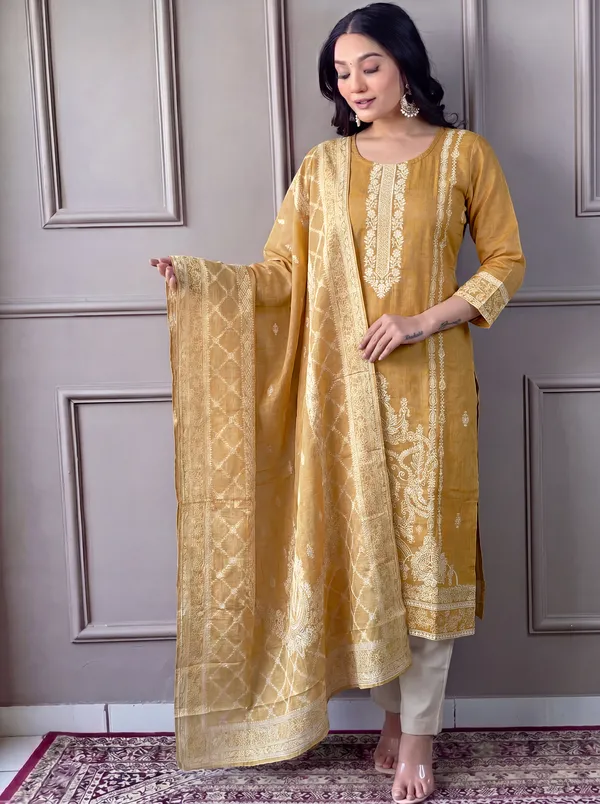 Women_embroidered_straight_kurta_set