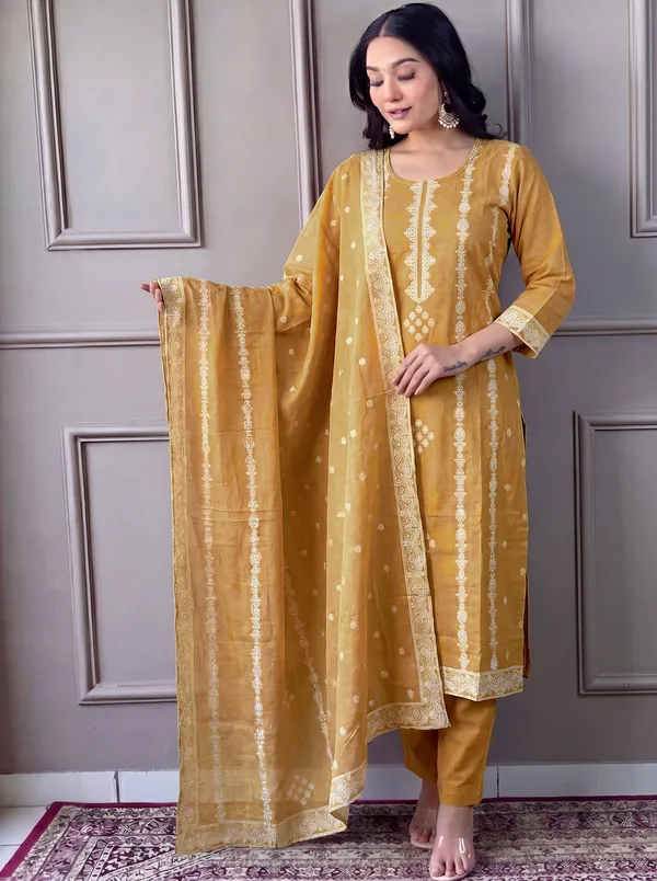 Women_embroidered_straight_kurta_set
