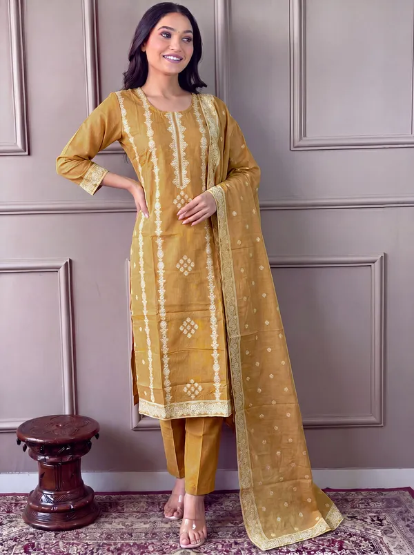 Women_embroidered_straight_kurta_set