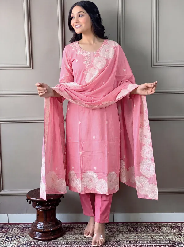 Pink_Cotton_Straight_Embroidered_Kurta_Set_For_Women