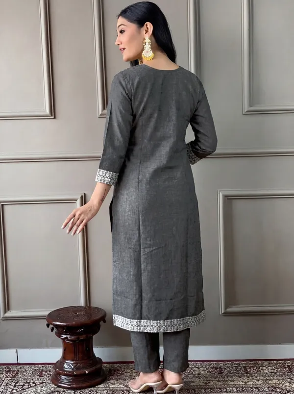 Grey_Cotton_Straight_Embroidered_Kurta_Set_For_Women
