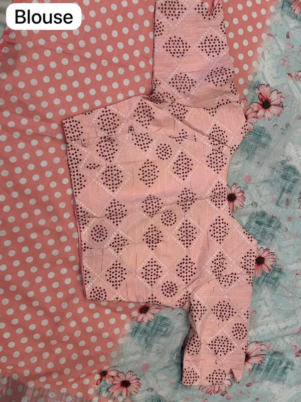 Pink_Mix_Chiffon_Printed_Saree_With_Blouse_For_Women