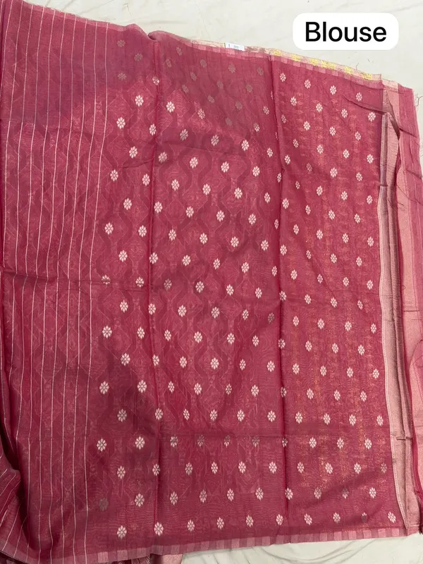 Maroon_Mix_Chiffon_Woven_Saree_With_Blouse_For_Women