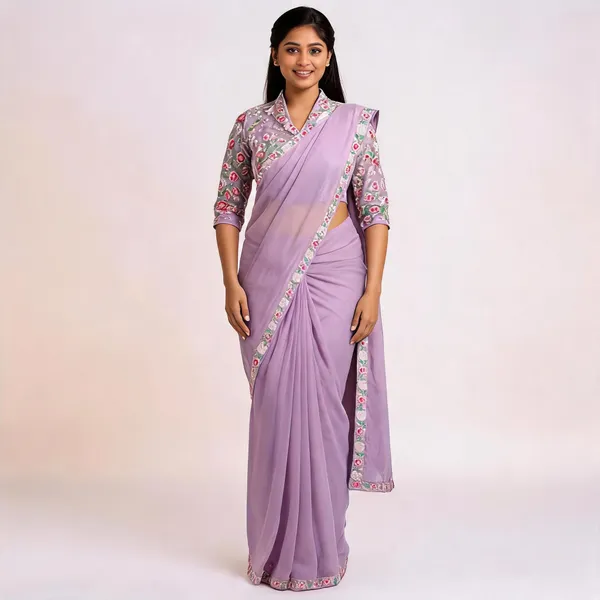 Lavender_Mix_Chiffon_Embroidered_Saree_With_Blouse_For_Women